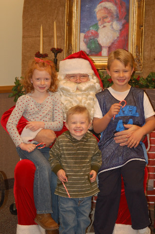 Casey was so worried because Conner was at basketball when we visited Santa, so she "ordered" for him!